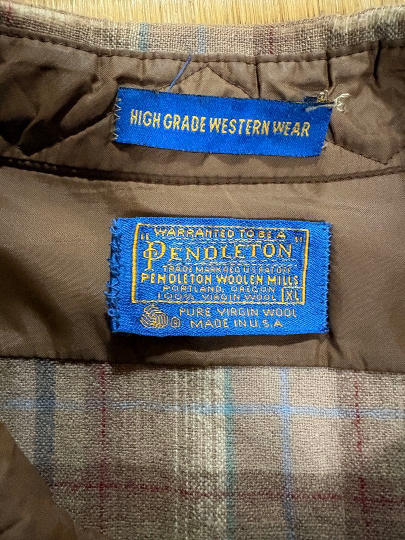 silver hairPendleton 90s usa製ウエスタンシャツ