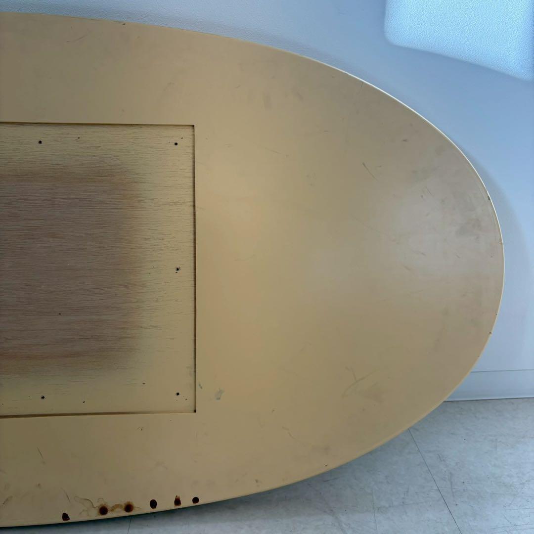 楕円テーブル　センターテーブル　リビングテーブル　ローテーブル　真鍮ベース