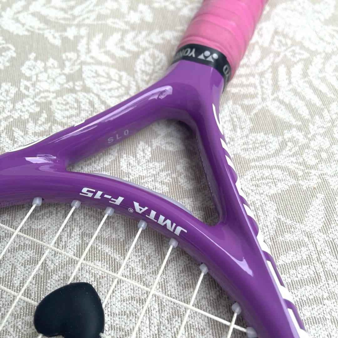 FINE SHOT F-15 ミニテニスラケット 紫ピンク グリップテープおまけ