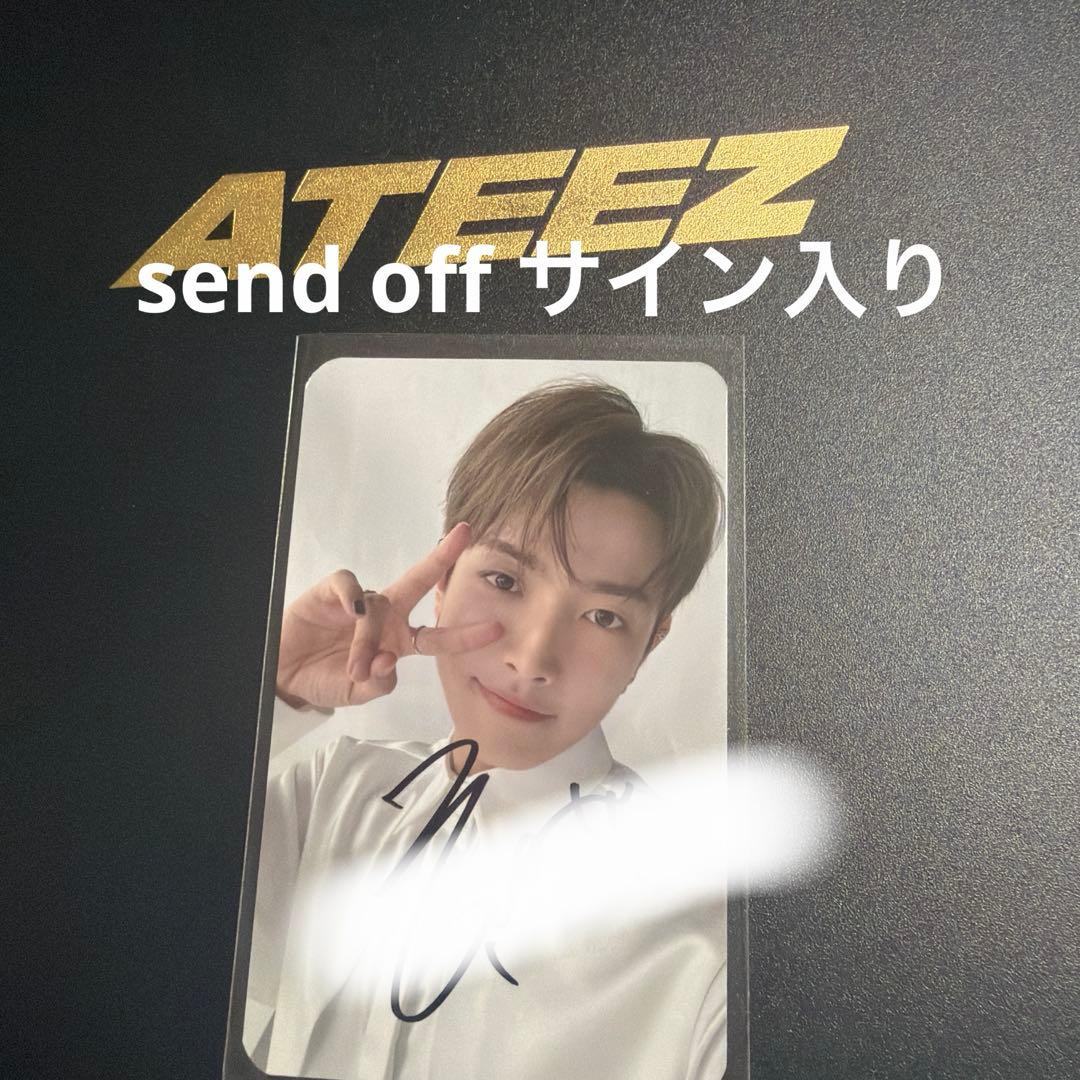 ateez アチズ　サイン入りトレカ　ホンジュン　vip特典