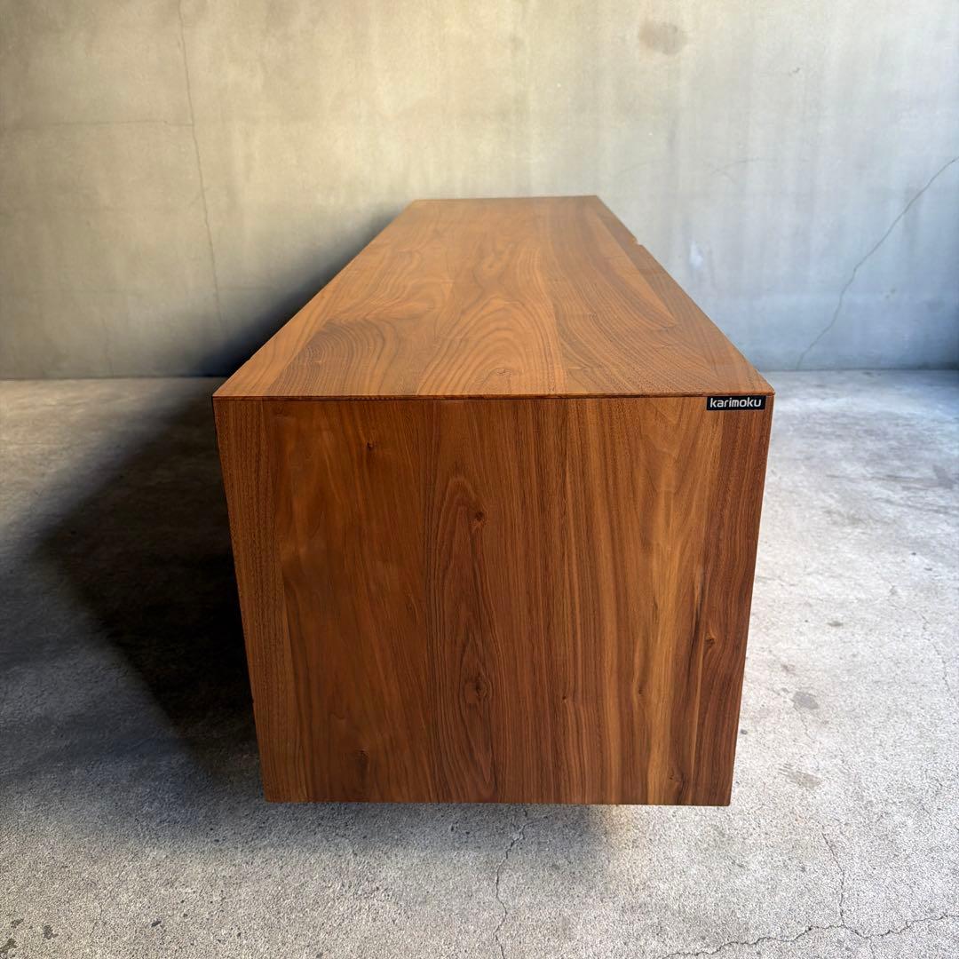 カリモク テレビボード ソリッドボード 無垢ウォールナット