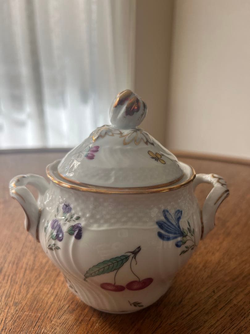 美品　リチャードジリノ　イタリアンフルーツ　シュガーポット