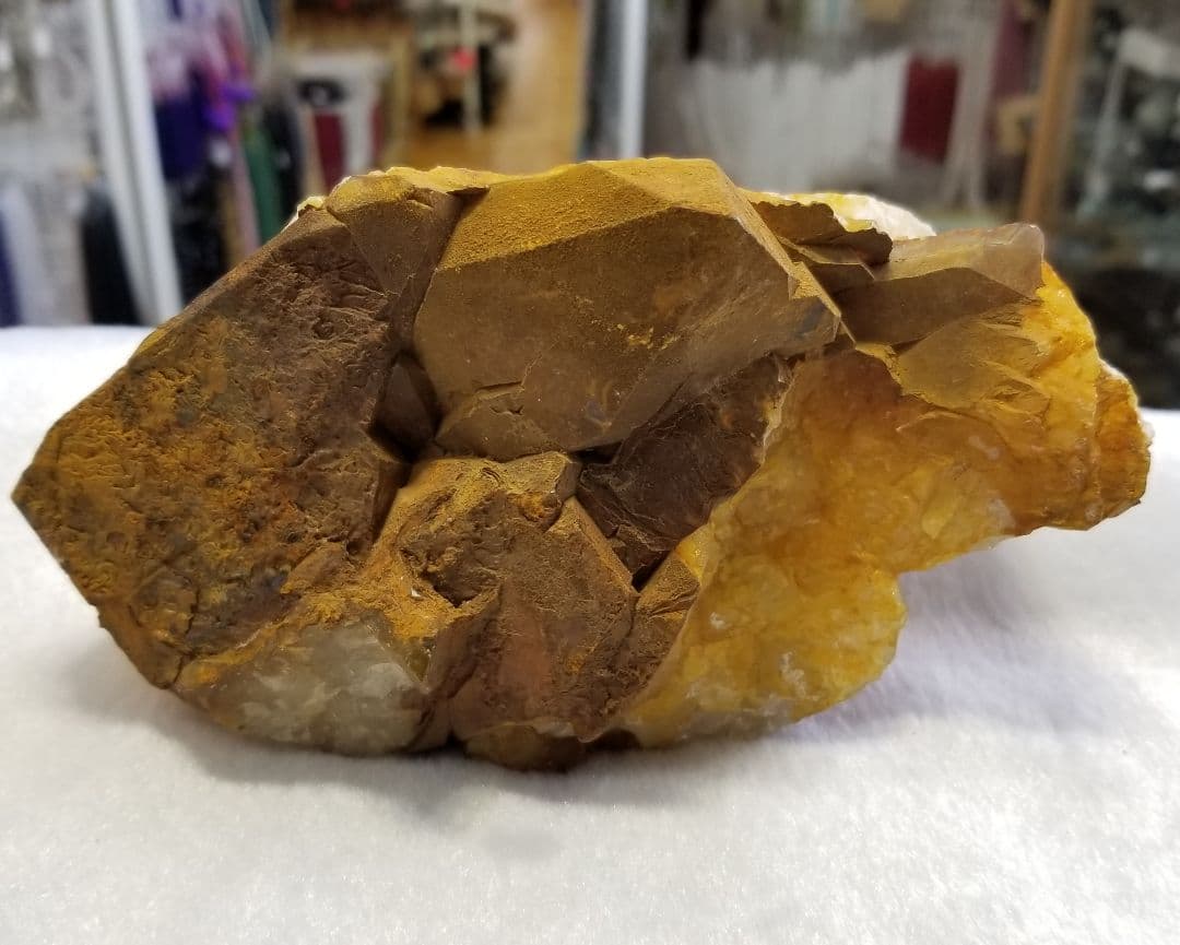 国産鉱物　山梨県　乙女鉱山産　水晶　レインボー