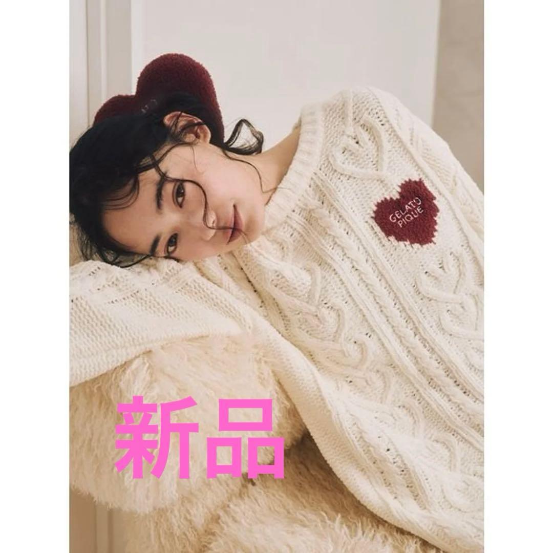 ジェラートピケ　ハートアランワンピース