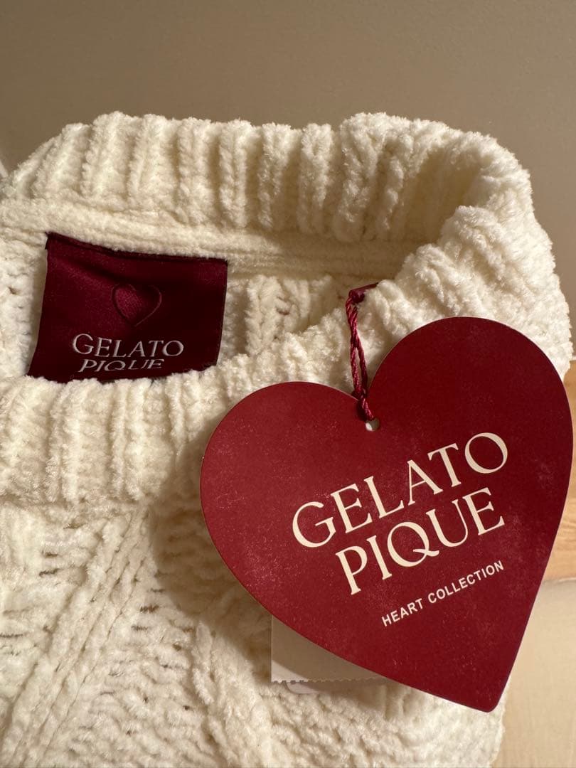 ジェラートピケ　ハートアランワンピース