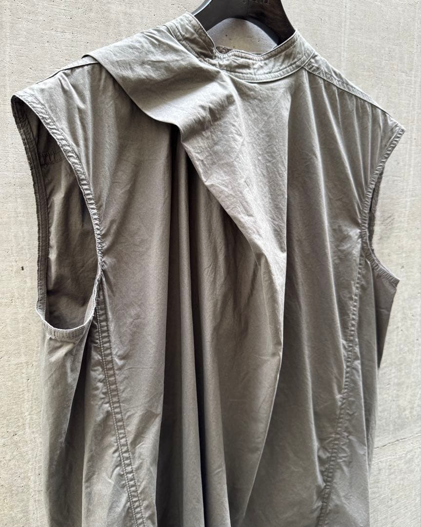 【Rick Owens DRKSHDW】ノースリーブ シャツ カットソー