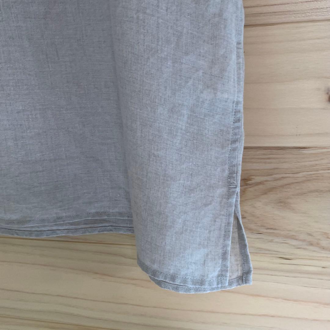 マーガレットハウエル バンドカラー リネン シャツ サイズ 2