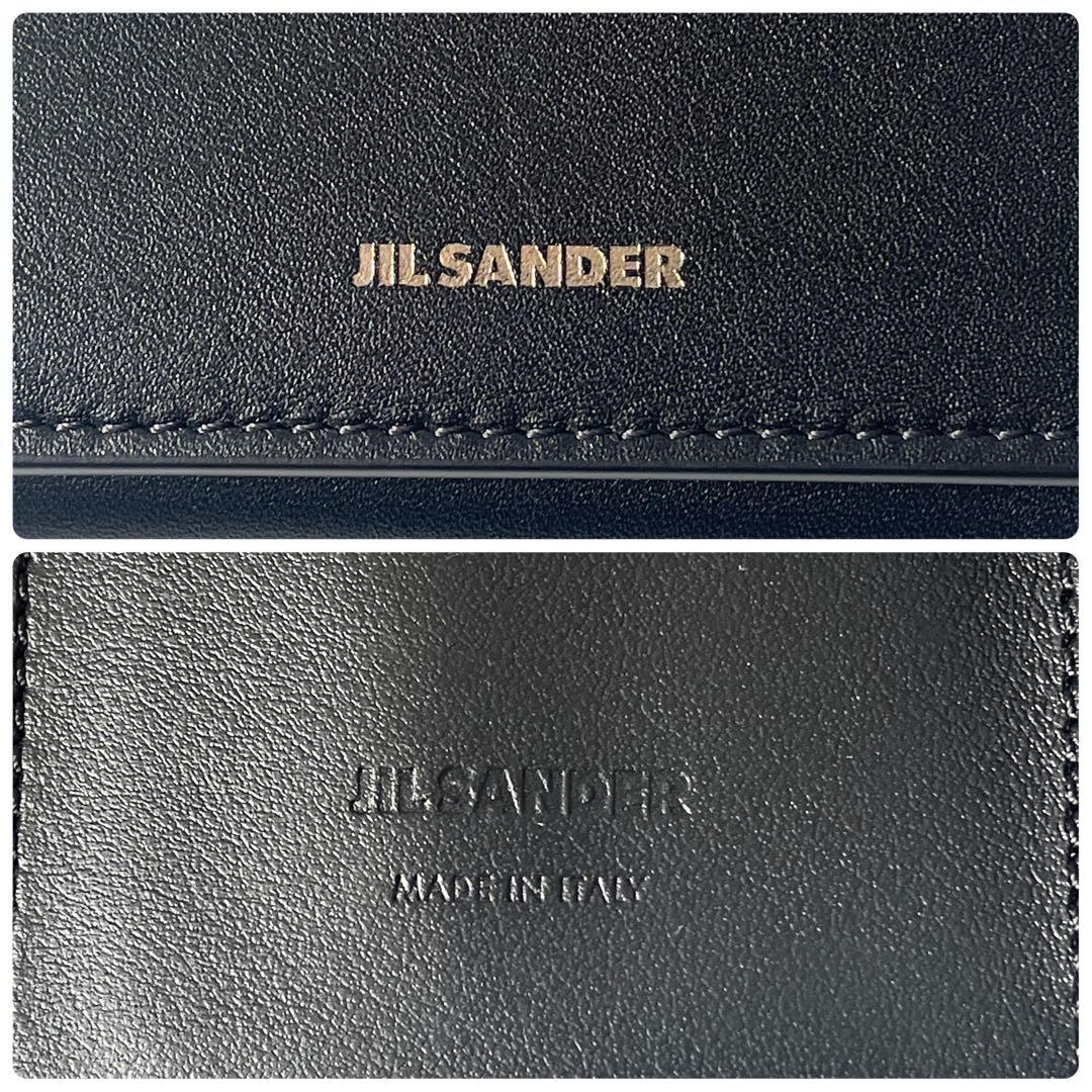 ジルサンダー　ORIGAMI　三つ折り財布　レザー　黒　ブラック　ユニセックス