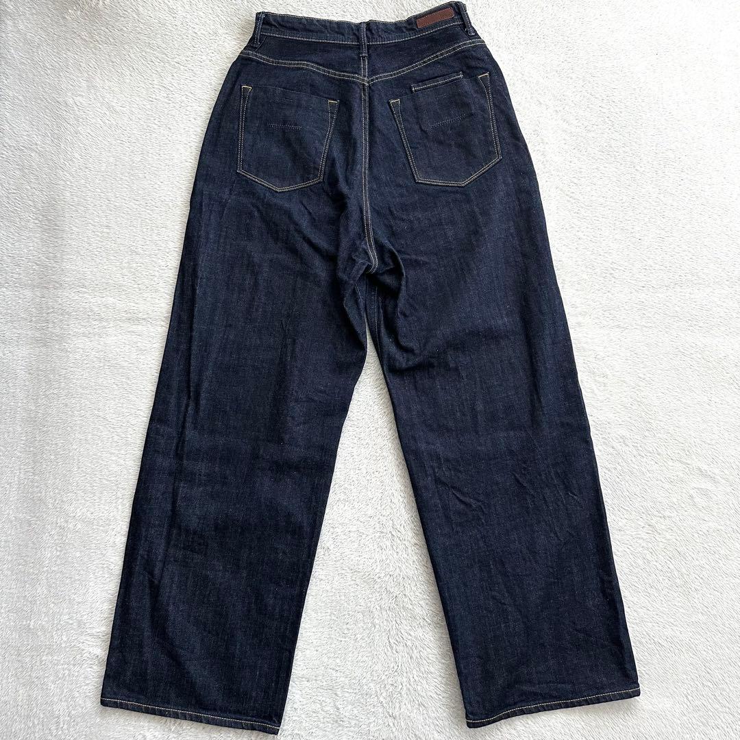 美品　YANUK ヤヌーク　Joan ルーブストレートデニム　ネイビー　27