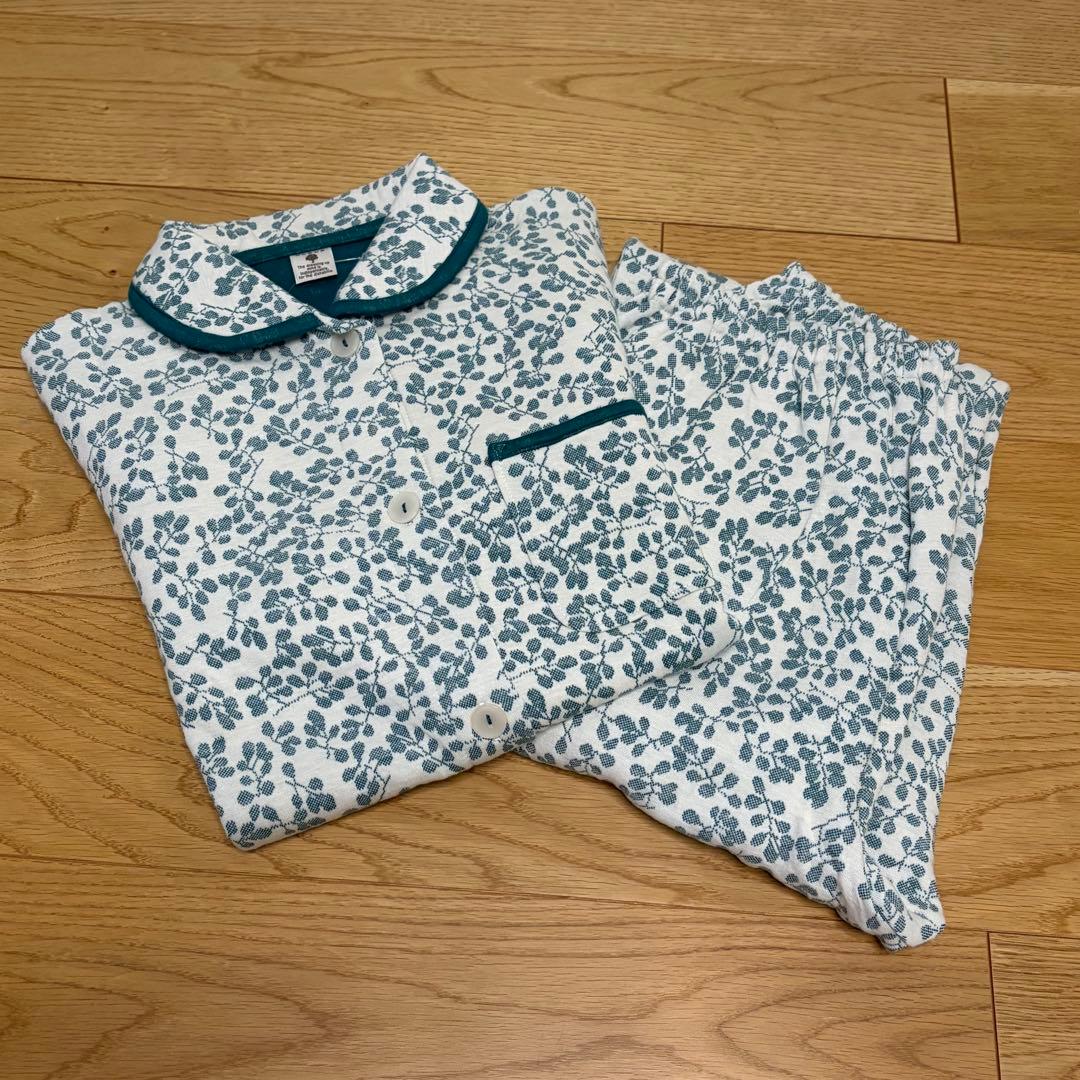 【新品】ナルエーコットン接結（綿入り）厚手ナッツジャガードパジャマ