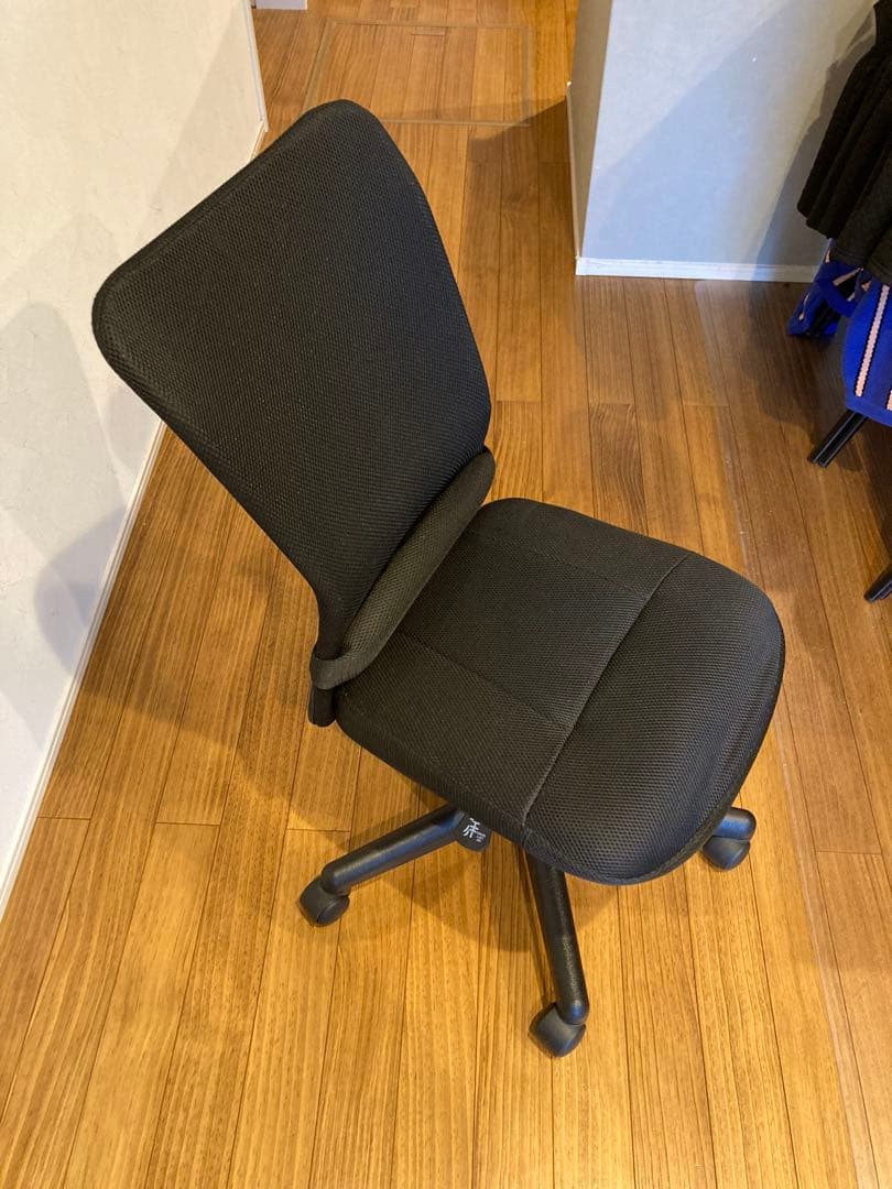 ブラックメッシュデスクチェア 高さ調整可能