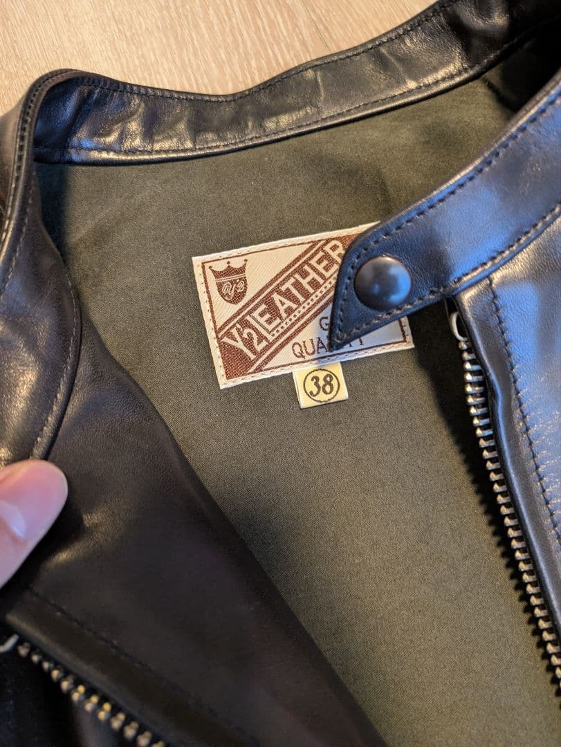 Y'2 LEATHER/ワイツーレザー　ライダージャケット　38