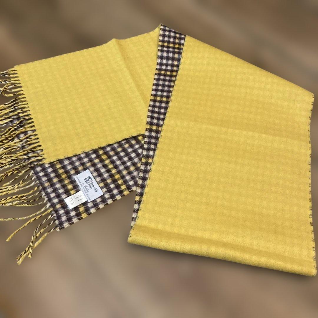 Johnstons of Elgin 100%カシミヤマフラー