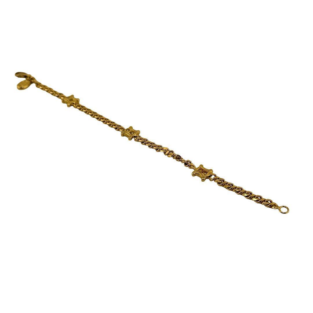 とも様セリーヌ ブラゾン ブレスレット ラインストーン トリンオフ マカダム