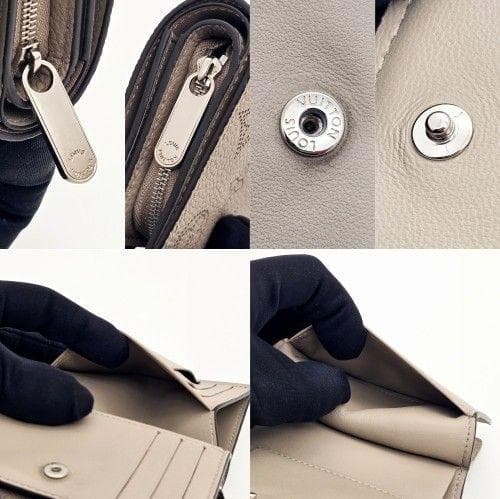 ☆kako☆ ヴィトン 財布 マヒナ クレア ベージュ コンパクト A54