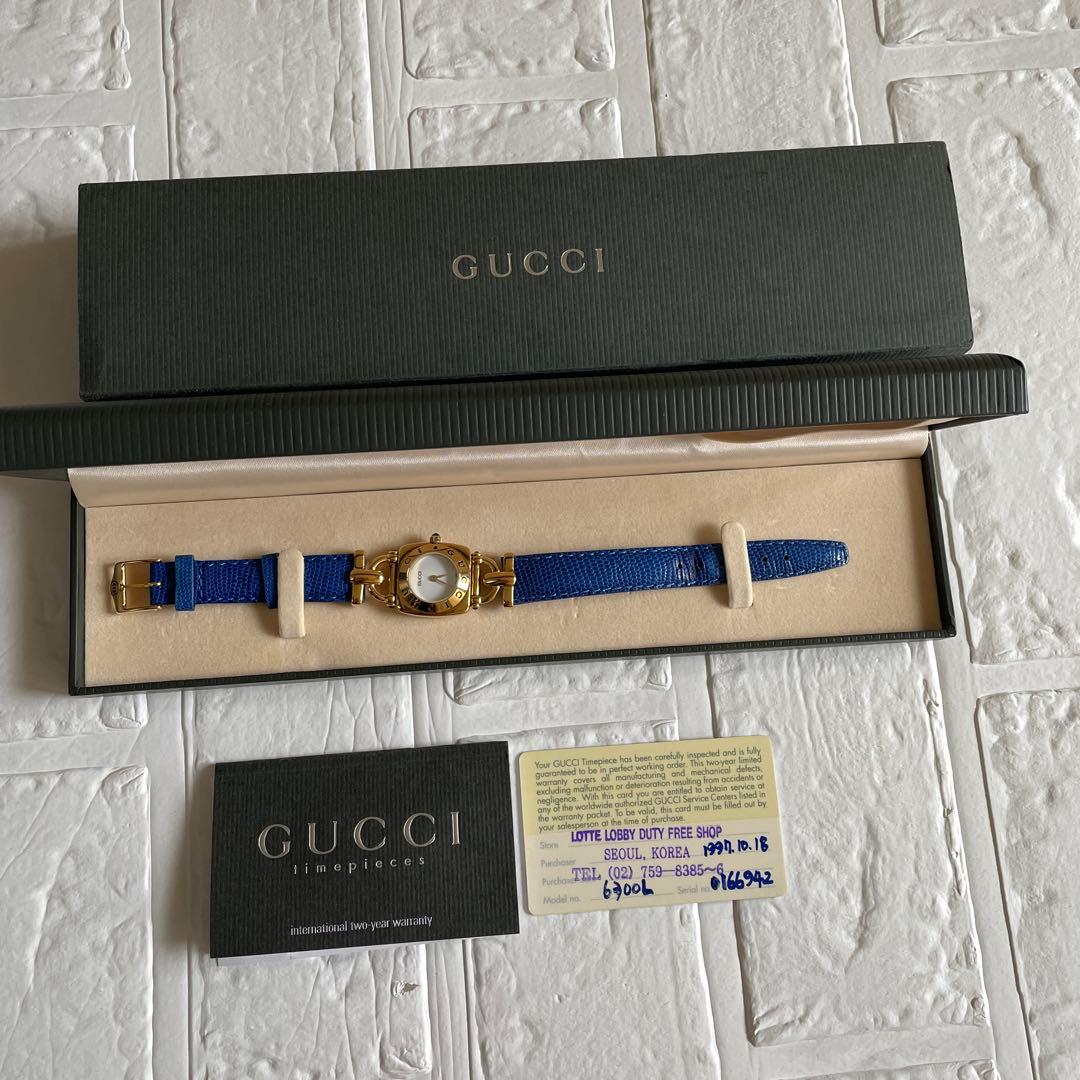 GUCCI グッチ 6300L レディース 腕時計 箱付　不動品