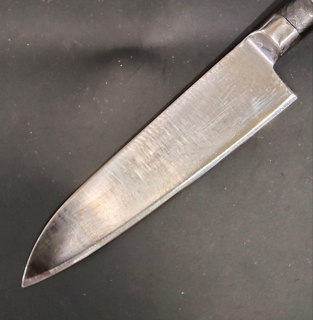 有次 特製 日本鋼(SK鋼) ハガネ 小 三徳 16cm 研ぎ済み 京都 包丁