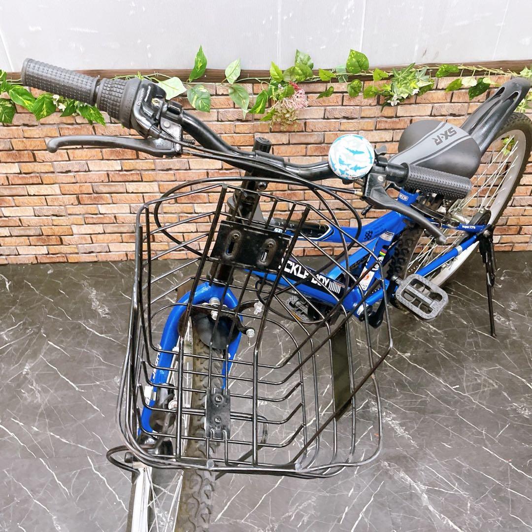 【90】子供用自転車 子供車 TACKLE BOY ブルー 24インチ