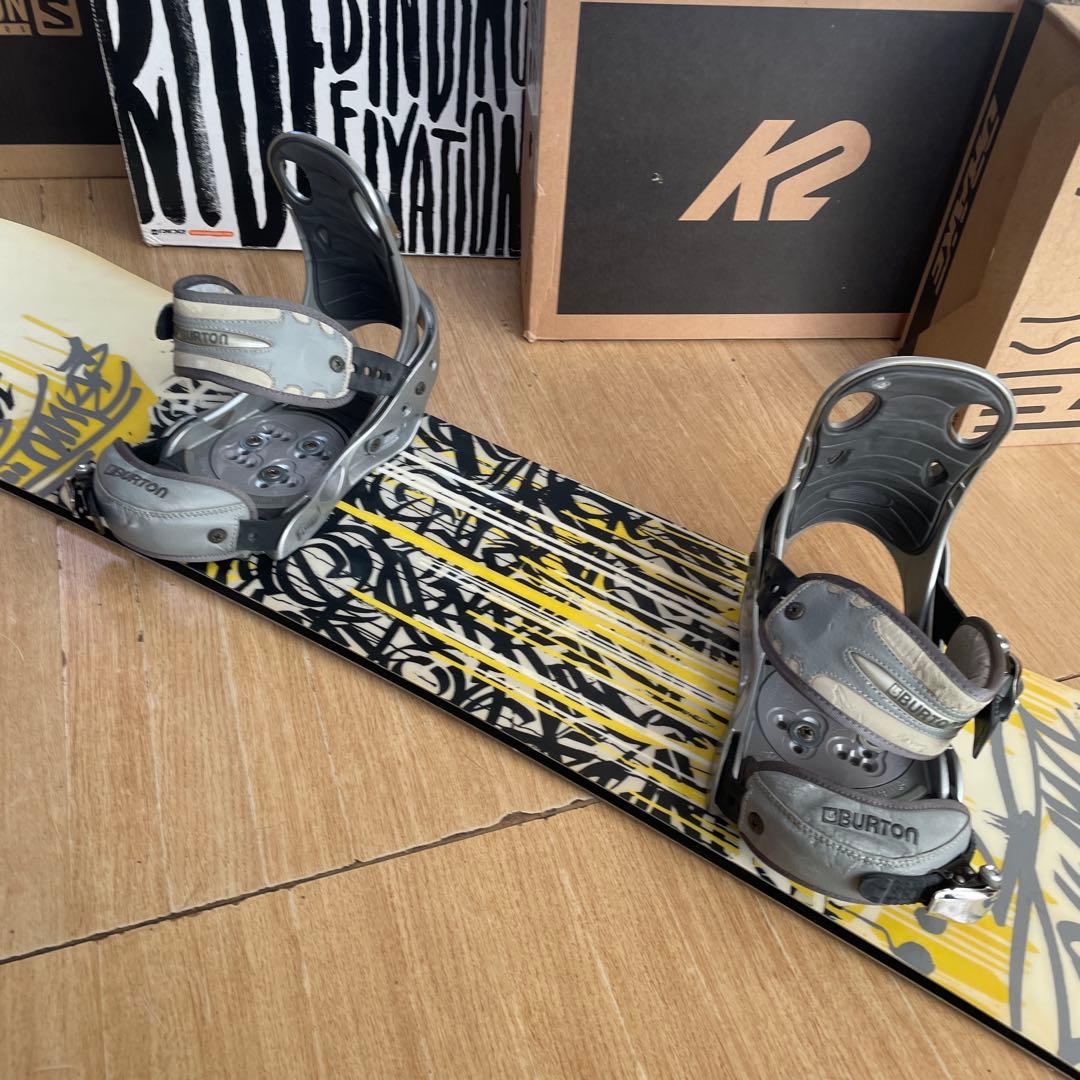 BURTON　バートン　スノーボードセット　MISSIONバインディング付