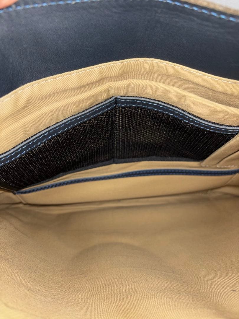 東急ハンズオリジナル　ガッドワーク　レザートート　L　37501　ネイビー