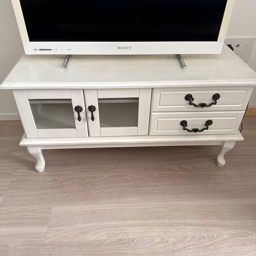 B-COMPANY ホワイト・アンティーク調テレビボード（フレンチカントリー）