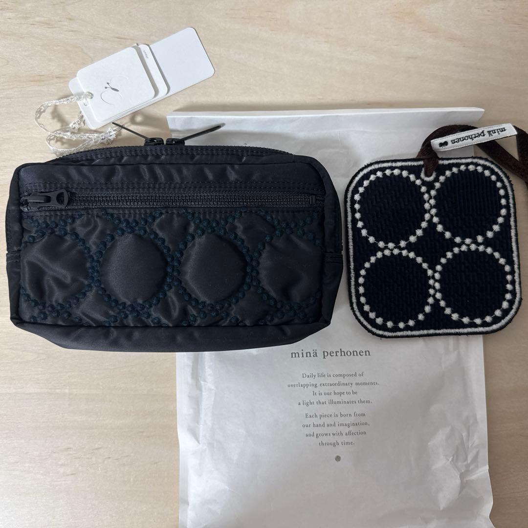 minä perhonen × PORTER コラボ POUCH navy