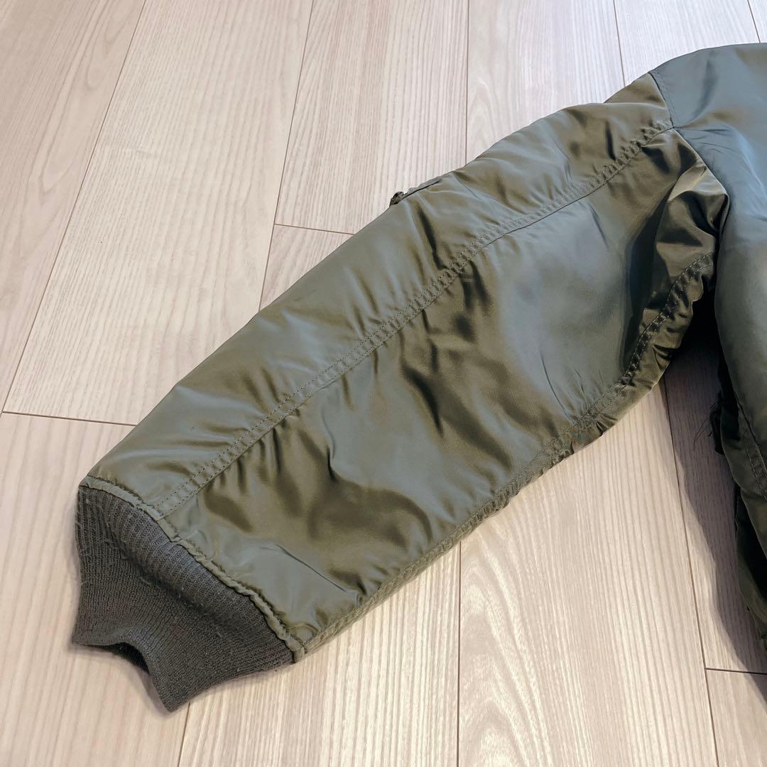 80s 米国製 アルファ CWU-45/P フライトジャケット 旧タグ 3本線