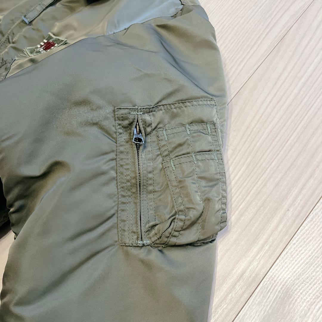 80s 米国製 アルファ CWU-45/P フライトジャケット 旧タグ 3本線