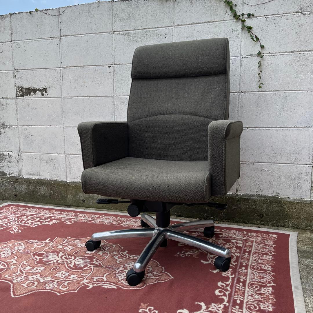 高品質◾️内田洋行 UCHIDA 布張り ハイバックチェア 役員チェア