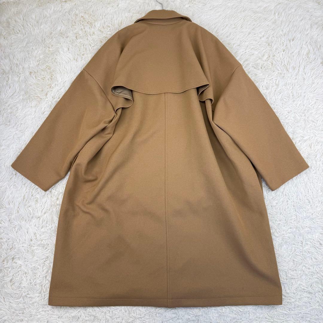 美品 PACCIONE ナノヒーティングトレンチ風コート ライナー付き キャメル