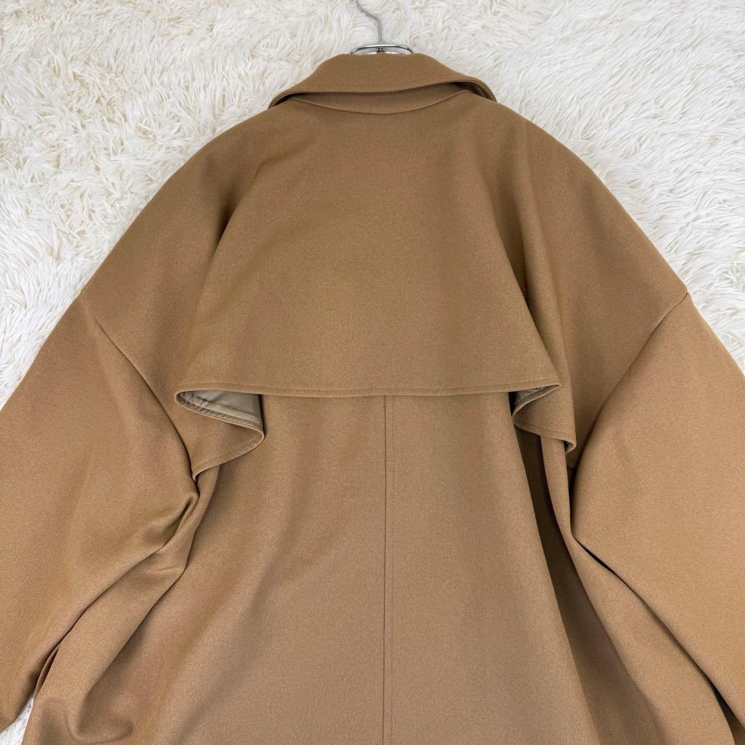 美品 PACCIONE ナノヒーティングトレンチ風コート ライナー付き キャメル