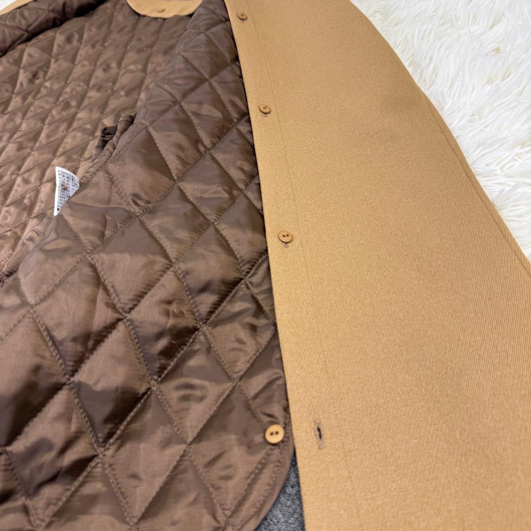 美品 PACCIONE ナノヒーティングトレンチ風コート ライナー付き キャメル