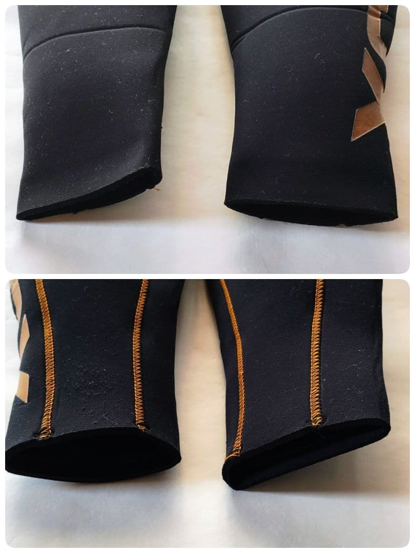 【超美品】XCEL フルスーツ ノンジップ 5×3 ブラック/ゴールド 日本製