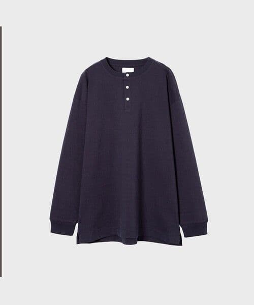 新品未使用　KANEMASA PHIL. Henley Tee ネイビー
