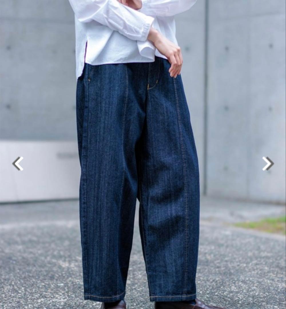 DMG ディーエムジー　100zムラ糸デニム アーモンドパンツ　定価19800円