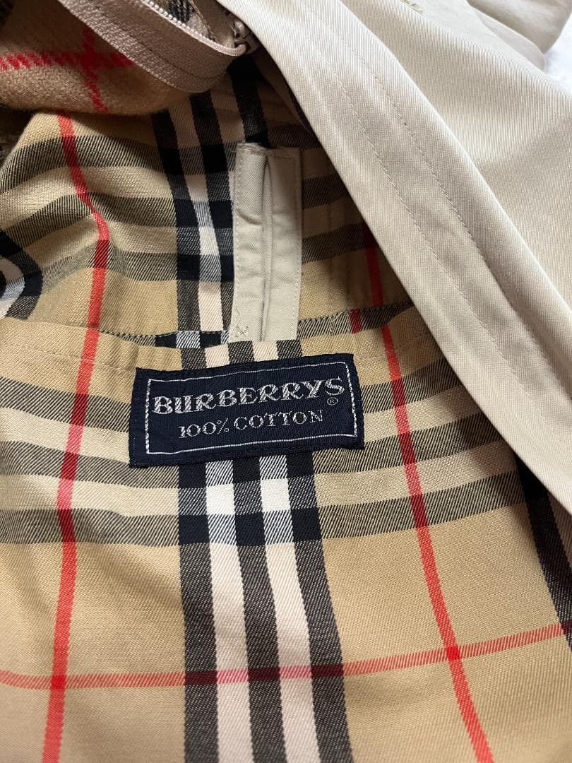 【極美品】バーバリー ステンカラーコート L ～ LL XL ライナー付き