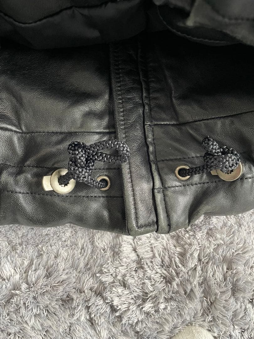 Donna Karan new york レザーダウンジャケット