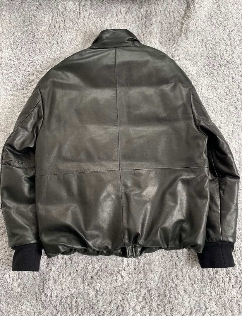 Donna Karan new york レザーダウンジャケット