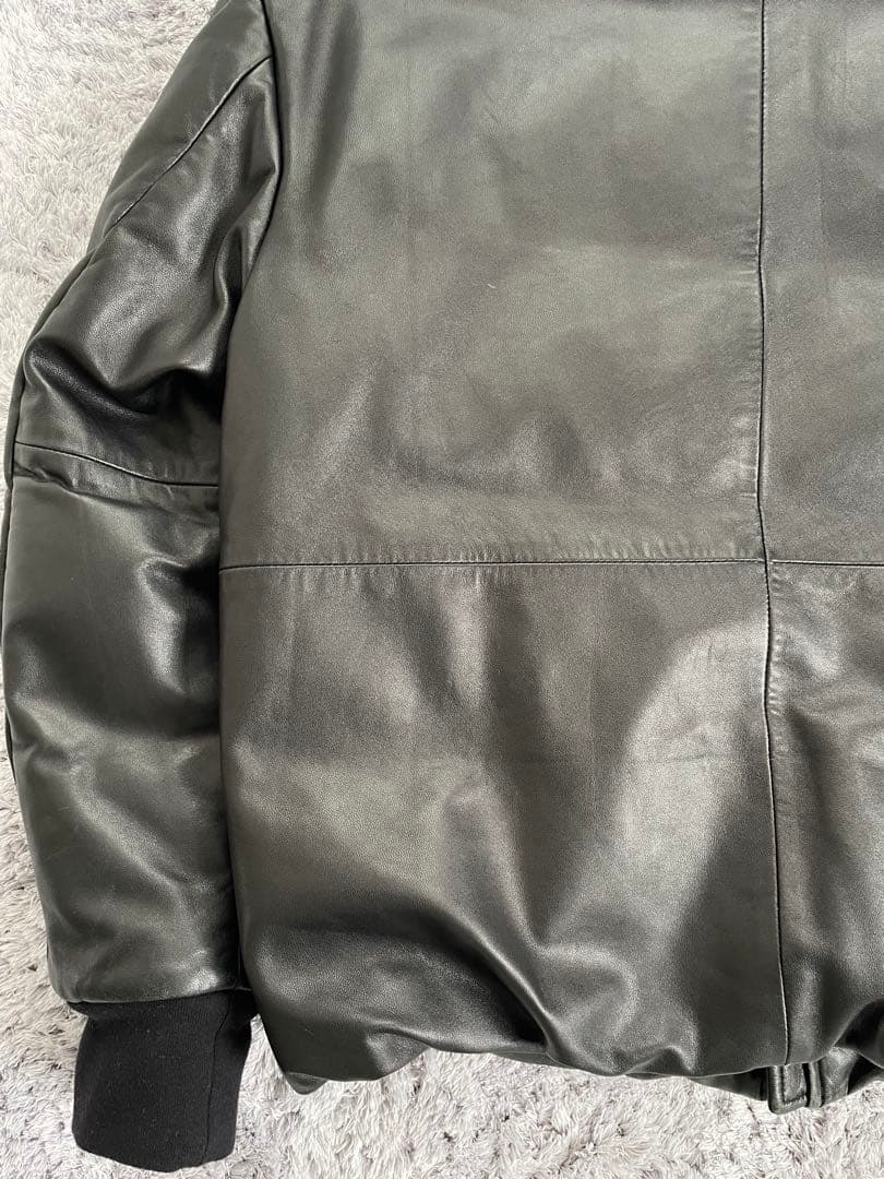 Donna Karan new york レザーダウンジャケット