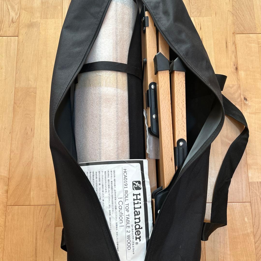 【新品未使用】Hilander（ハイランダー） ウッドロールトップテーブル　90