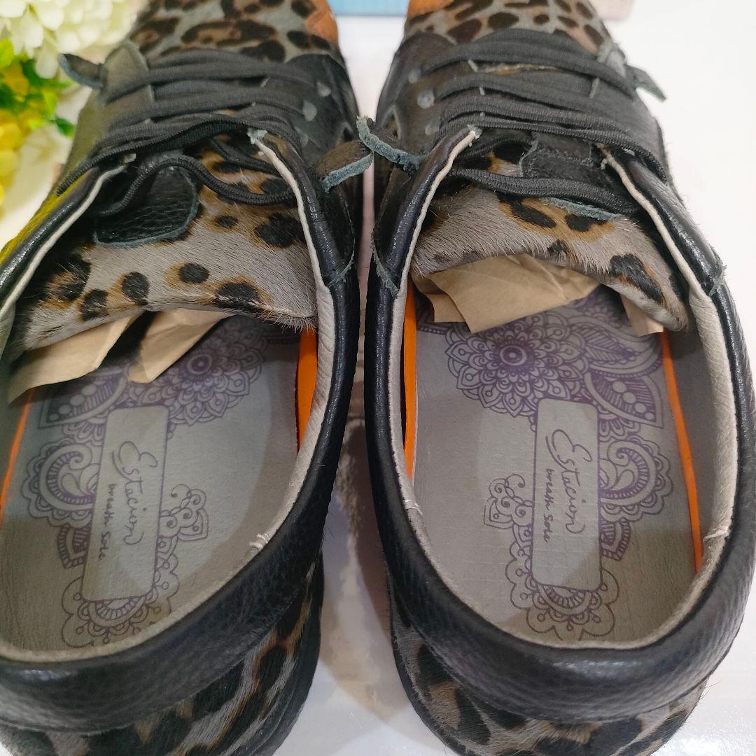 入手困難 Estacion エスタシオン アニマル 猫 スニーカー スリッポン