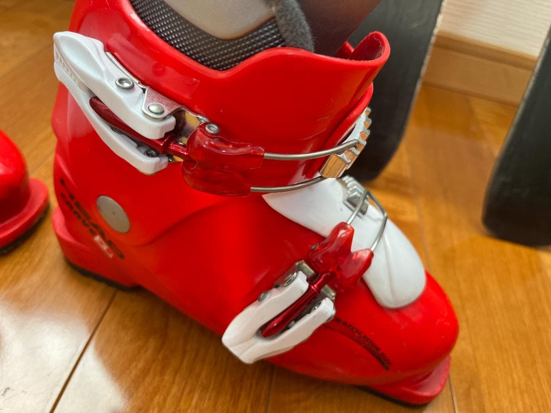 HEAD TEAM ジュニアスキー 107cm ブーツ・ストック付き　フルセット