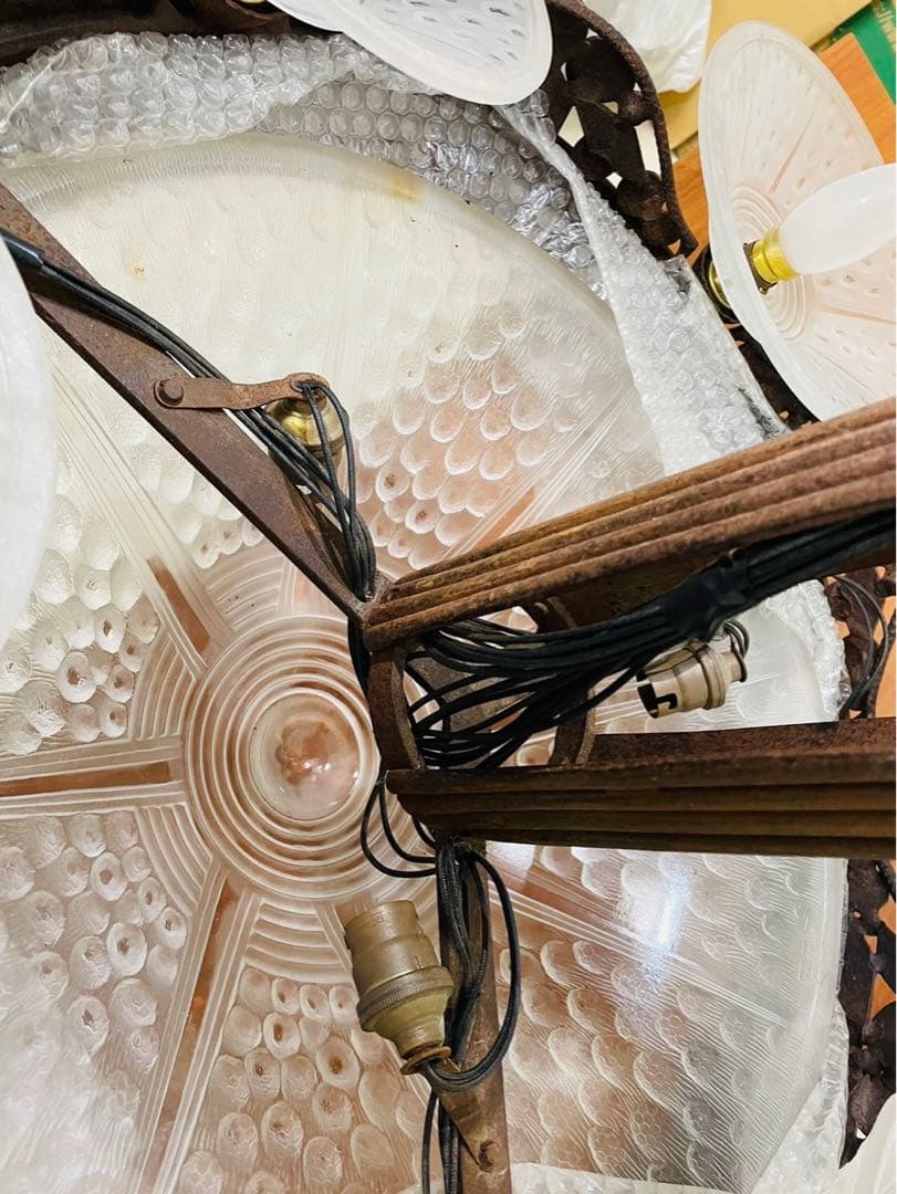 【関西の方限定！】　シャンデリア　照明　アンティーク　昭和レトロ