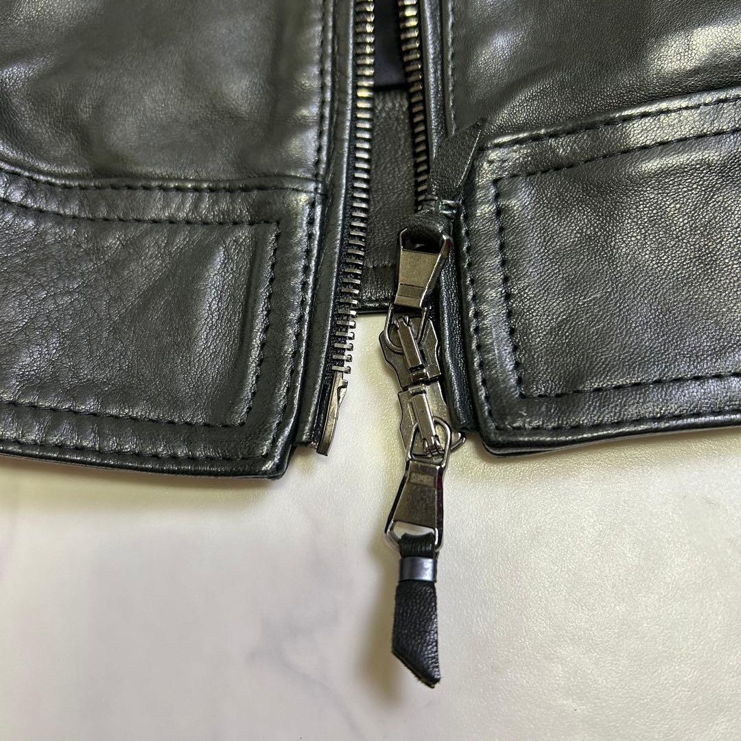 【ITALY製】EMMETI レザージャケット JURI 黒 44