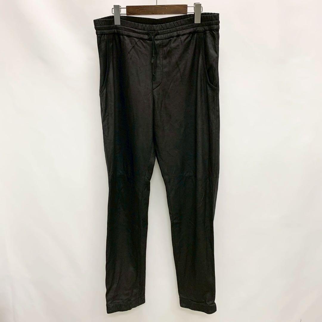 DROME レザー　ジョガーパンツ　イージーパンツ　ブラック