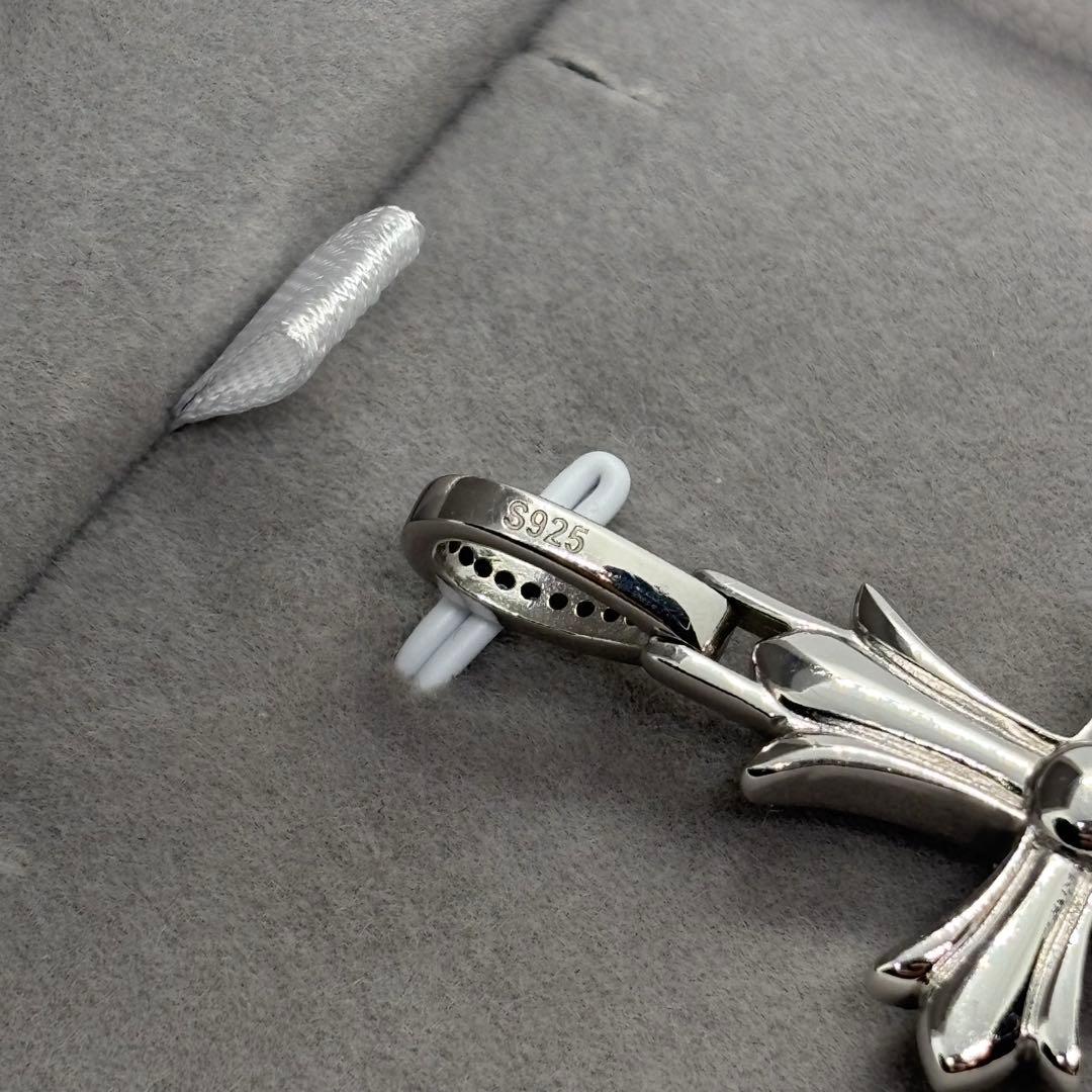 VVS モアサナイト クロスペンダント トップ　silver925 シルバー