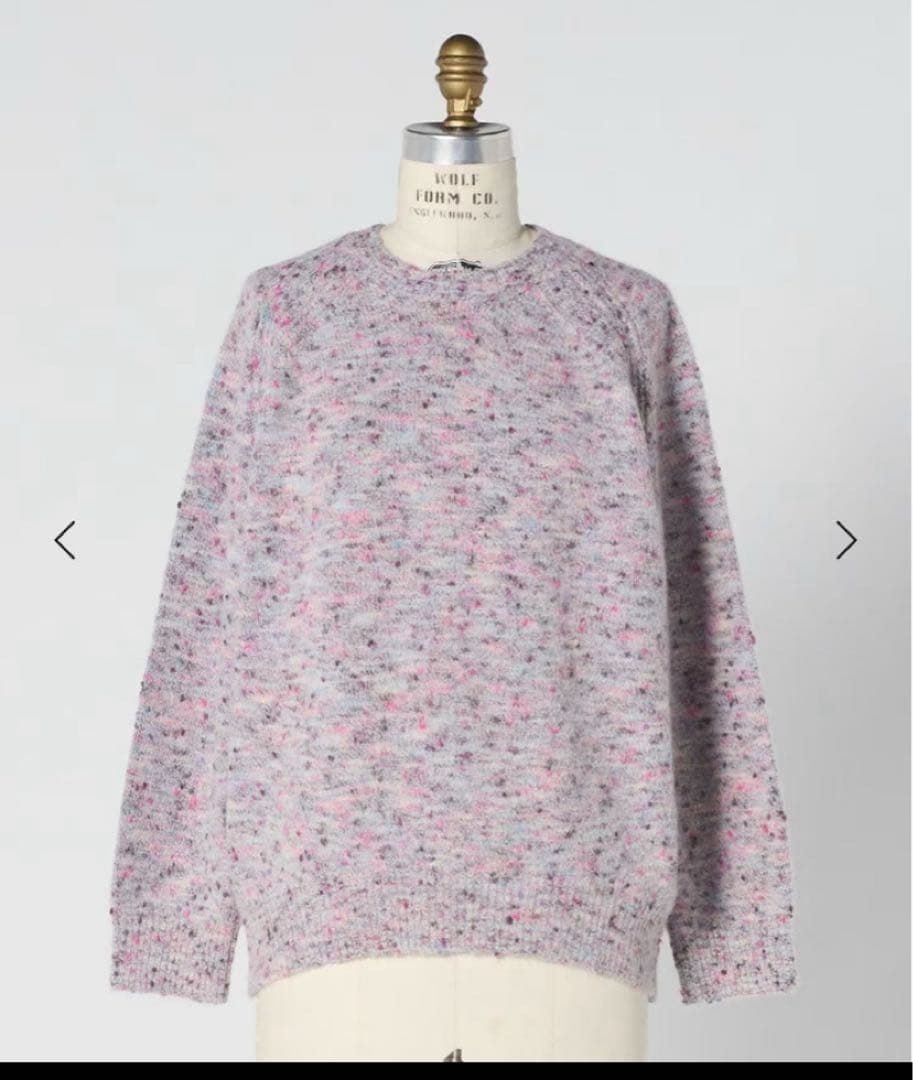 ドゥロワー WINTER1 5Gノットヤーンクルーネックニット　2025