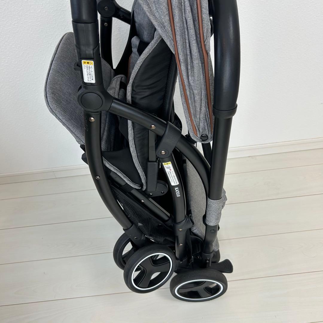 【美品】KATOJI ベビーカー 2-Seater（グレー）　リアシート付き