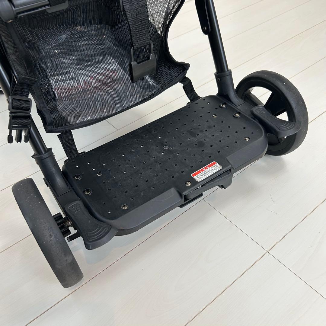 【美品】KATOJI ベビーカー 2-Seater（グレー）　リアシート付き