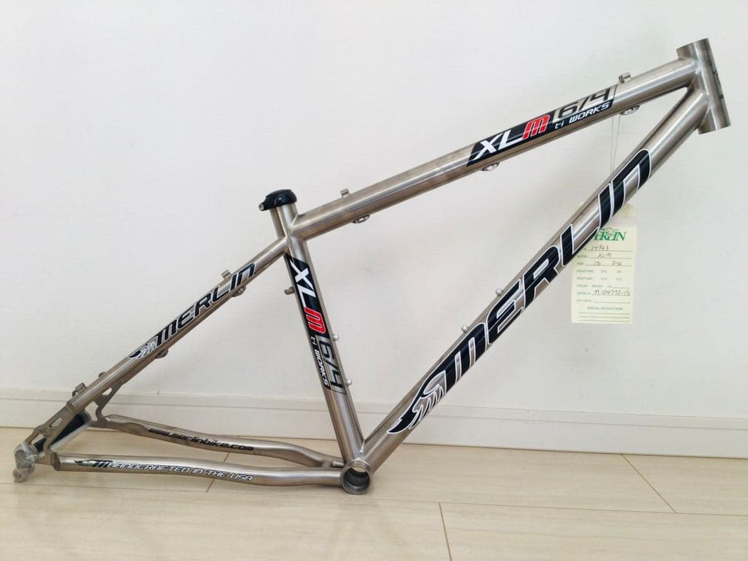 Merlin XLM 6/4 チタン WORKS MTB フレーム 最小S 新品